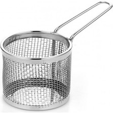 Altınbaşak Paslanmaz Mini Yuvarlak Fritöz Sepeti 7x8 cm