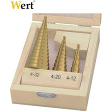 Wert W3500 3'lü Kademeli Sac Delme Seti