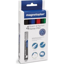 Magnetoplan Beyaz Tahta ve Flipchart Kalemi Karışık renkler - 4 Adet