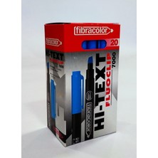 Hi-Text Fluoclip Kalem Tipi Fosforlu Kalem Mavi 20'li