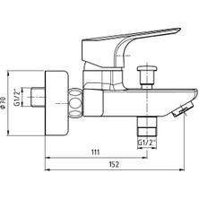 Eca Niobe Banyo Bataryası 482+Eca Spil Sürgülü Üst Takım 2'Li Set