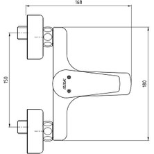 Eca Niobe Banyo Bataryası 482+Eca Spil Sürgülü Üst Takım 2'Li Set