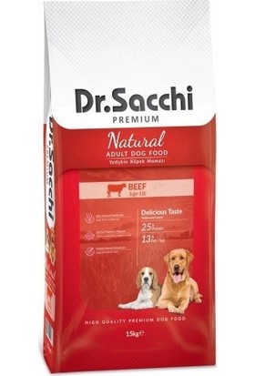 Dr.Sacchi Premium Natural Beef Köpek Maması 15 Kg