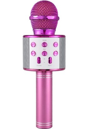 Wster Ws-858 Karaoke Mikrofon Bluetooth Hoparlör Aux Usb Mikro Sd Kart Girişli