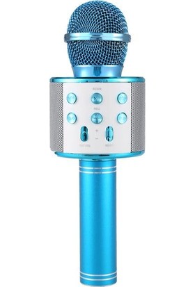Wster Ws-858 Karaoke Mikrofon Bluetooth Hoparlör Aux Usb Mikro Sd Kart Girişli