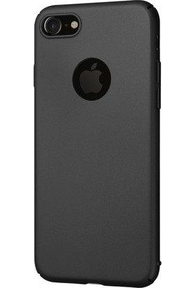 Arabulalaca Apple iPhone 7 Slim Fit Kılıf (Mat Kadife Dokulu Fit Rubber) + 9H Cam