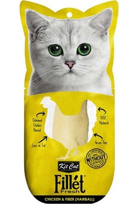Kit Cat Fileto Tavuk Hairball 30 gr Kedi Ödülü
