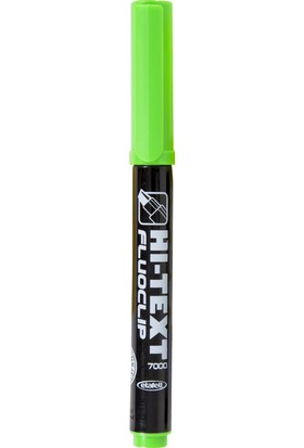 Hi-Text Fluoclip Kalem Tipi Fosforlu Kalem Yeşil 20'li