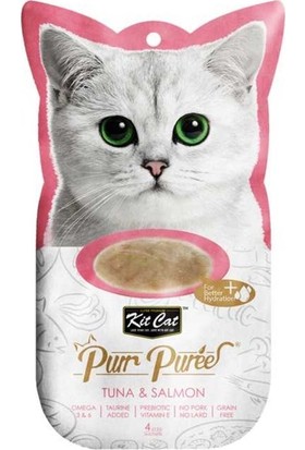 Kit Cat Purr Ton Balıklı - Somonlu Kedi Ödülü 4'lü