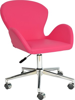 Bürocci Roberta Metal Ayaklı Çalışma Koltuğu Pembe 2069A0120
