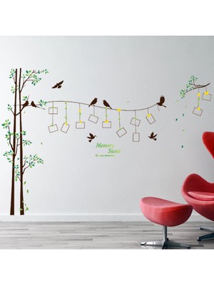 Crystal Kids Fotoğraf Resim Çerçeveli Ağaç Ev Dekorasyonu Duvar Dekoru Sticker