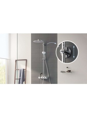 Grohe Euphoria SmartControl System 260 Mono Duvara Monte Termostatik Bataryalı Duş Sistemi - 26509000