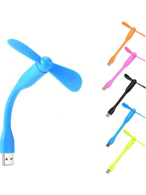 Blueway Mini USB Vantilatör Taşınabilir Pervane Ergonomik Tasarım ile Sessiz Çalışma