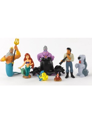 Disney Prenses Ariel Figür Set Kız Doğum Günü Pasta Süsü