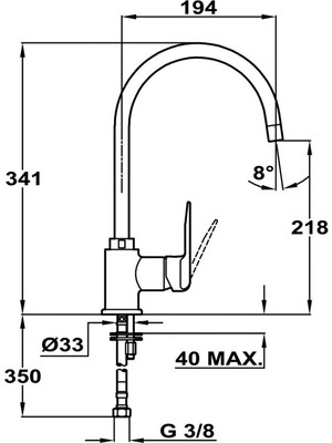 Teka IN 995 FN Kuğu Mutfak Bataryası Siyah 53995120FN