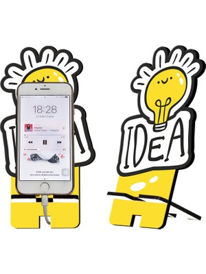 Olunca Idea Tasarım Ahşap Telefon Standı