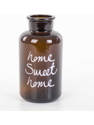 Piyop Dekoratif Cam Vazo Home Sweet Home 10 x 20 cm