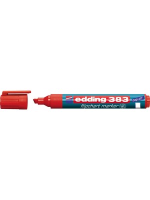 Edding 383 Kesik Uçlu Flipchart Kalemi - Kırmızı