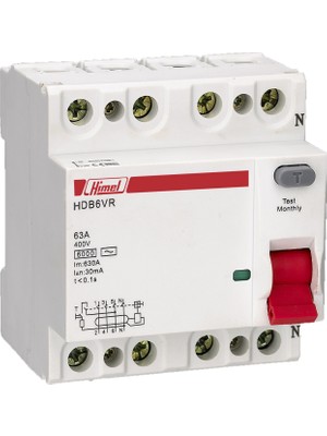 Himel Kaçak Akım Koruma 4X40A 30Ma Sigorta (Hayat Koruma) Tse