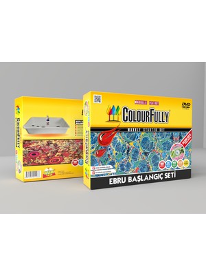 Colourfully Ebru Başlangıç Seti  Çalışma Dvd İçerikli