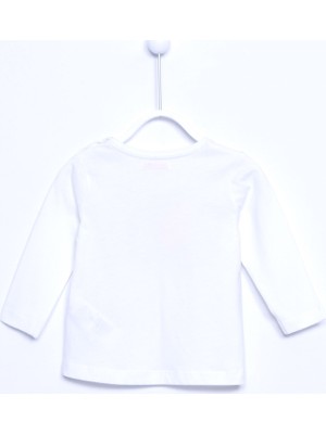 Silversun Bebek Kız Örme Baskılı T-Shirt BK 110916