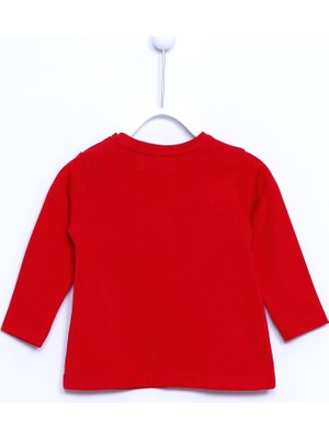 Silversun Bebek Kız Örme Kabartma Baskılı T-Shirt BK 110915