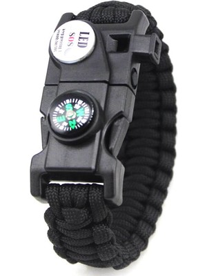 Paracord Outdoor Survival Bileklik - 19İn1 (19 Özellik)