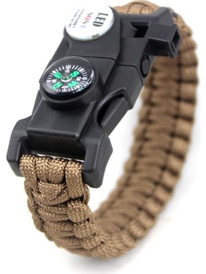 Paracord Outdoor Survival Bileklik - 19İn1 (19 Özellik)