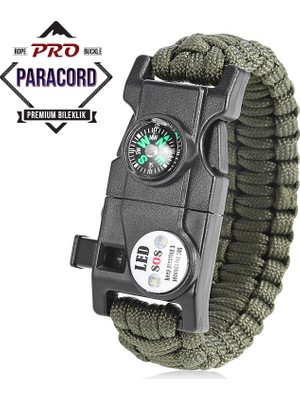 Paracord Outdoor Survival Bileklik - 19İn1 (19 Özellik)