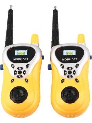 Toys Park YKS Walkie Talkie Çocuk Telsizi Kaliteli Plastik Sarı Elektronik İki Yönlü Radyo