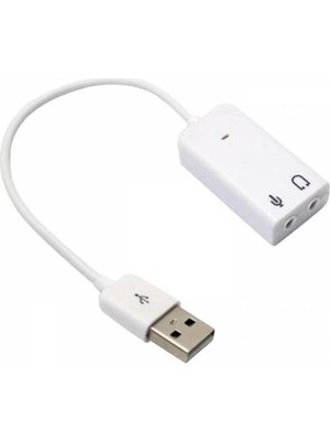 Prige USB Ses Kartı 7.1 Kanal Tak ve Çalıştır 10 cm Kolay Kullanım Özelliği