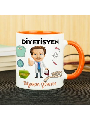 Hediyelen Diyetisyen Kupa Bardak - Turuncu