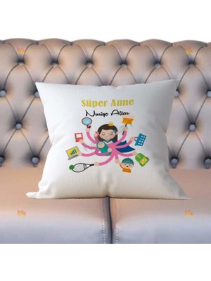 Hediyelen Süper Anne Yastık