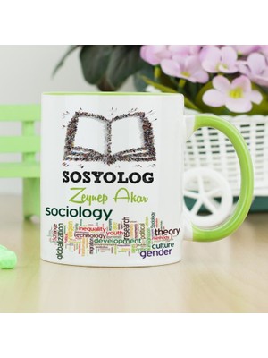 Hediyelen Sosyolog Kupa Bardak - Yeşil
