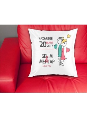 Hediyelen Sevgili Panosu Yastık