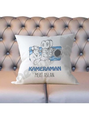 Hediyelen Kameraman Yastık