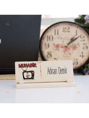 Hediyelen Muhabir Erkek Figür Taş İsimlik