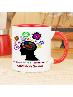 Hediyelen Endüstri Mühendisi Kupa Bardak - Kırmızı