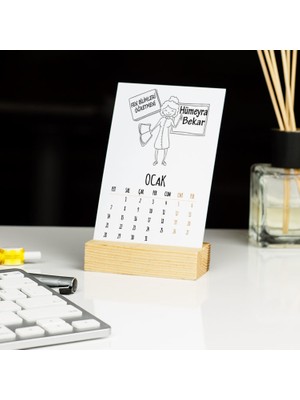 Hediyelen Fen Bilimleri Öğretmenine Hediye Figür Masa Takvimi