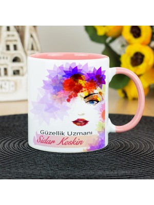 Hediyelen Güzellik Uzmanı Kupa Bardak - Pembe