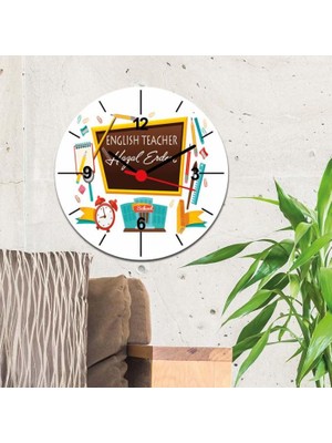 Hediyelen English Teacher Duvar Saati