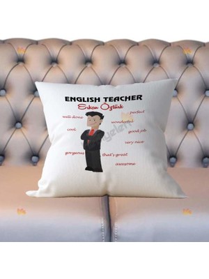Hediyelen English Teacher Erkek Figür Yastık