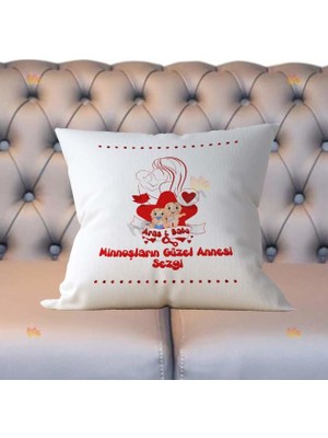 Hediyelen Bebek Kırmızı Tasarım Yastık