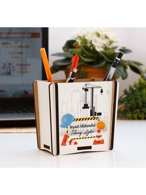 Hediyelen İnşaat Mühendisi Mavi Tasarım Kalemlik