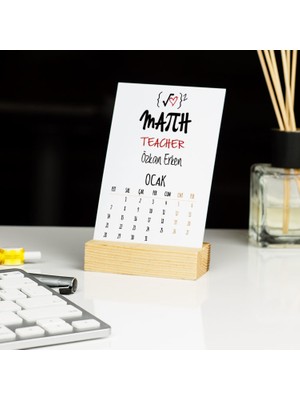 Hediyelen Math Teacher Masa Takvimi