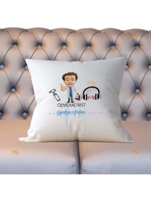 Hediyelen Odyometrist Erkek Figür Yastık