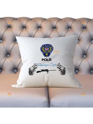 Hediyelen Polis Logolu Yastık