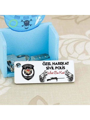 Hediyelen Özel Harekat Sivil Polis Anahtarlık