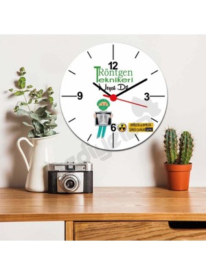 Hediyelen Röntgen Teknikeri Duvar Saati