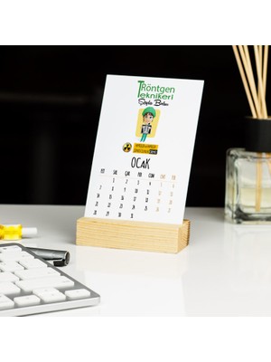Hediyelen Röntgen Teknikeri Kadın Figür Masa Takvimi